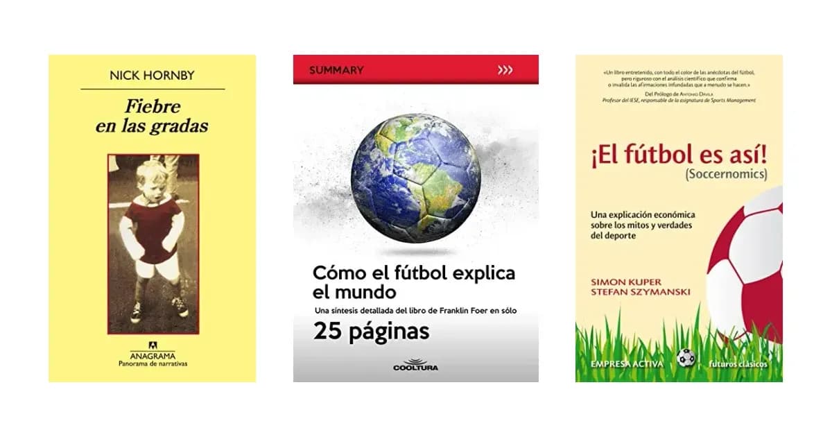 Imagen que representa la página del producto Mejores Libros De Fútbol dentro de la categoría libros.