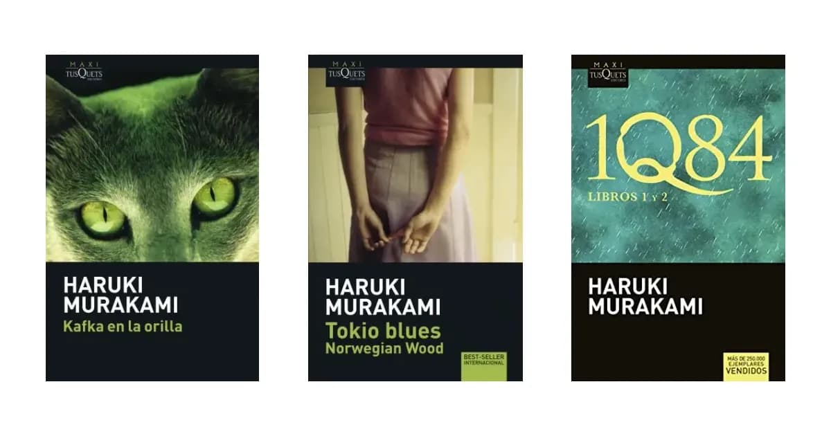 Imagen que representa la página del producto Mejores Libros Haruki Murakami dentro de la categoría libros.