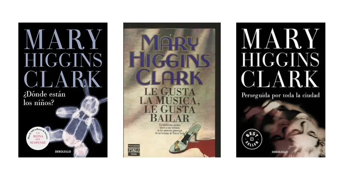 Imagen que representa la página del producto Mejores Libros Mary Higgins Clark dentro de la categoría libros.