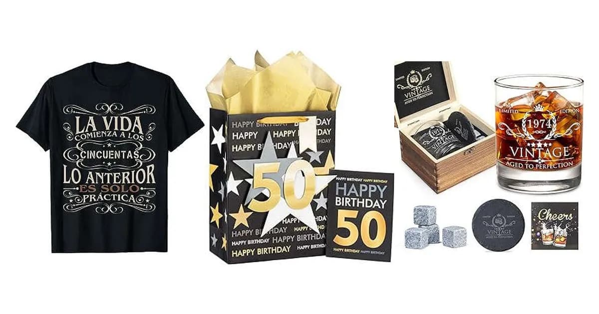 Imagen que representa la página del producto Regalos 50 Cumpleaños Hombre dentro de la categoría celebraciones.