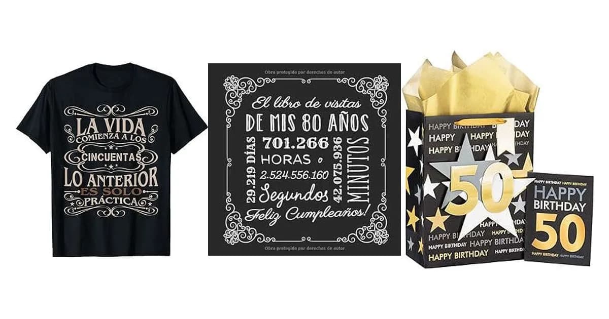 Imagen que representa la página del producto Regalos 50 Cumpleaños dentro de la categoría celebraciones.