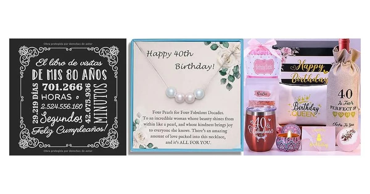 Imagen que representa la página del producto Regalos Originales 40 Cumpleaños Mujer dentro de la categoría celebraciones.