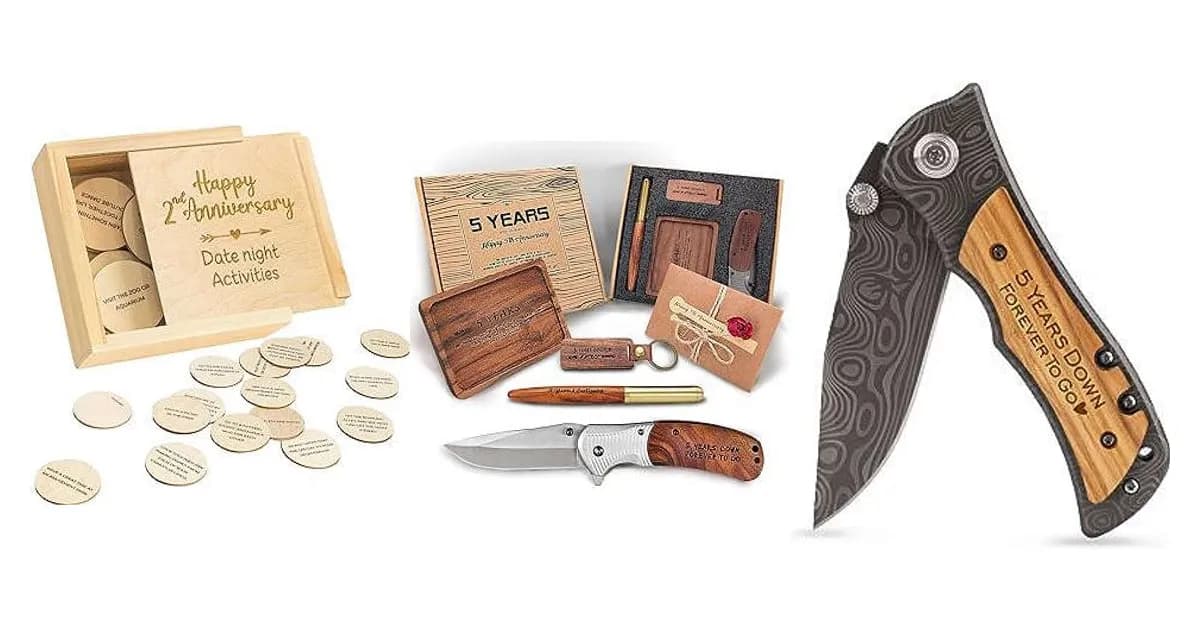 Image that represents the product page 5 Year Wood Anniversary Gifts For Him inside the category celebrations.