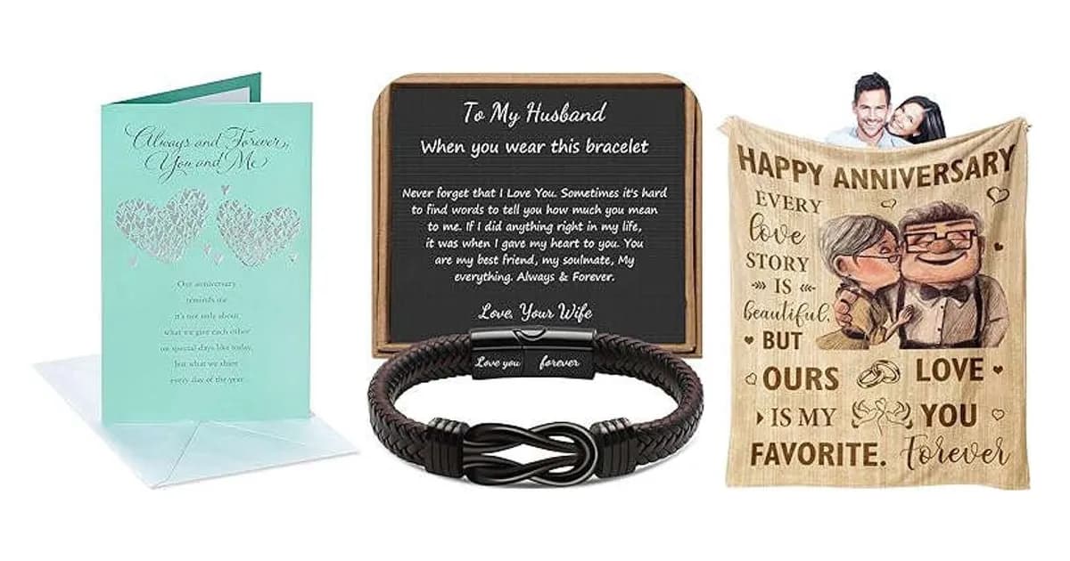 Image that represents the product page Anniversary Gifts For Husband inside the category celebrations.