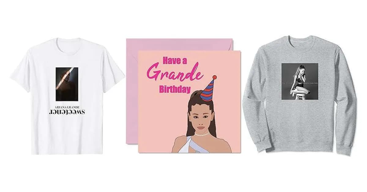 Image that represents the product page Ariana Grande Gifts inside the category entertainment.