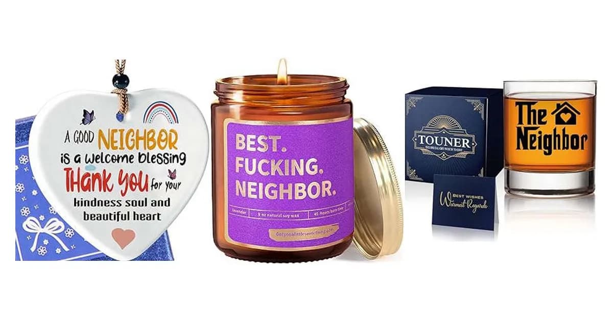 Image that represents the product page Best Neighbor Ever Gifts inside the category thanks.