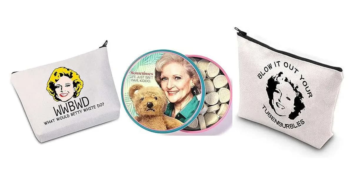 Image that represents the product page Betty White Gifts inside the category celebrations.
