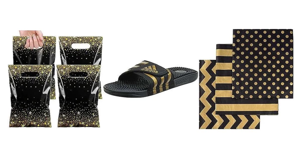 Image that represents the product page Black And Gold Gifts inside the category celebrations.