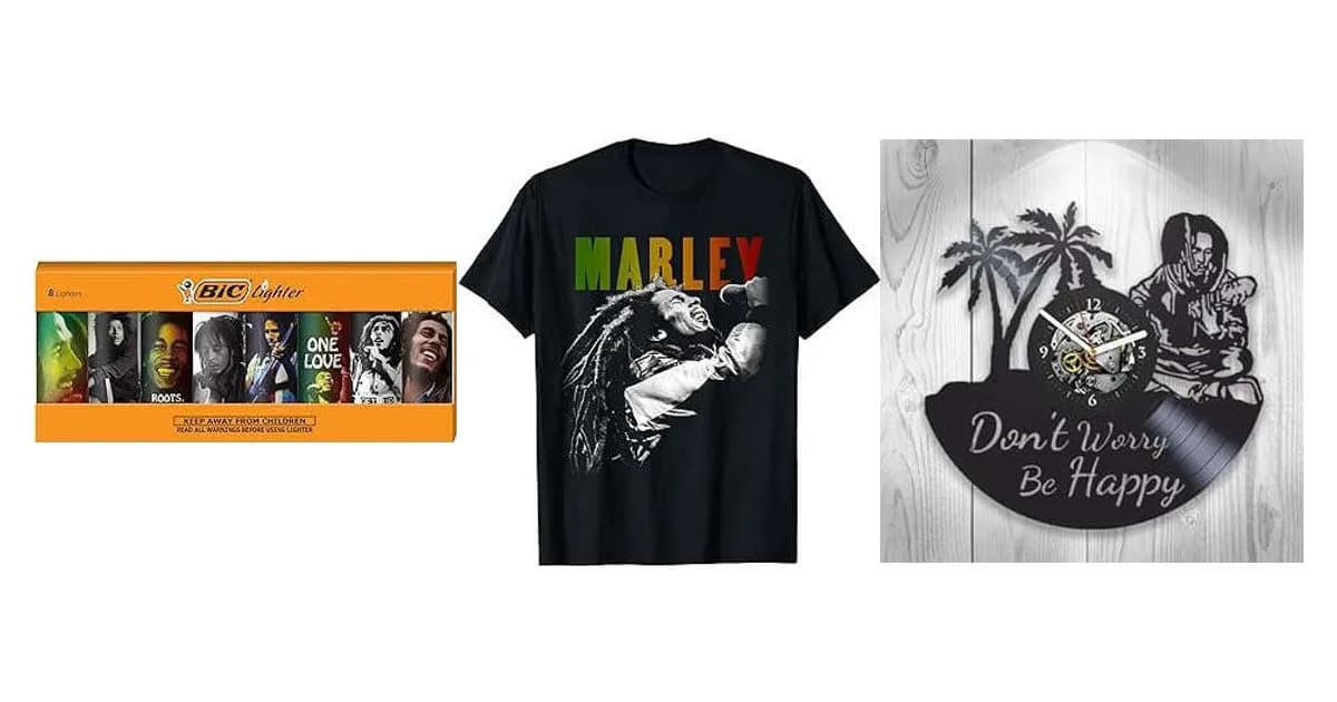 Image that represents the product page Bob Marley Gifts inside the category music.
