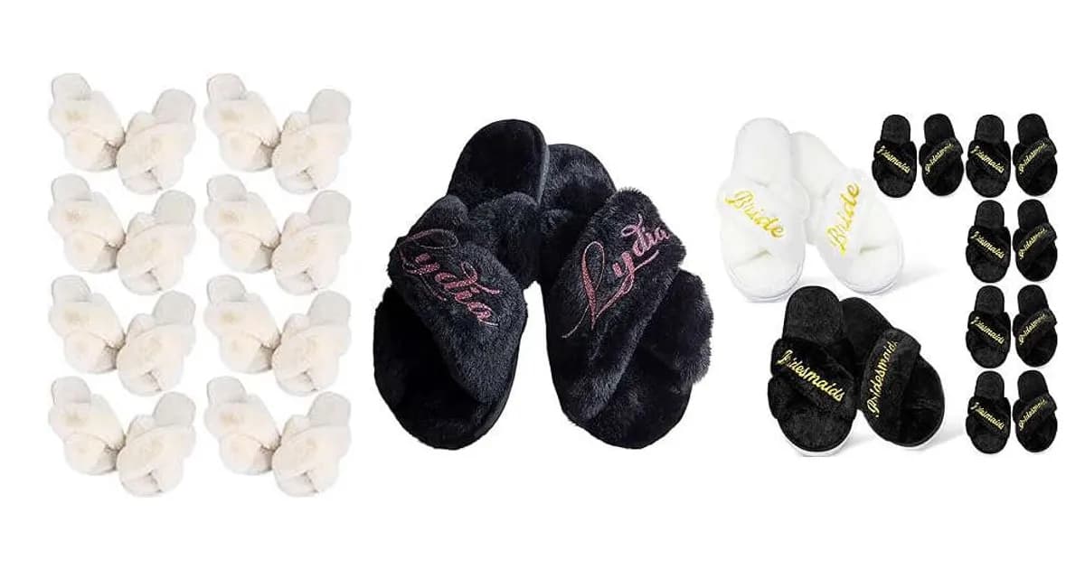 Image that represents the product page Bridesmaid Slippers Gifts inside the category celebrations.
