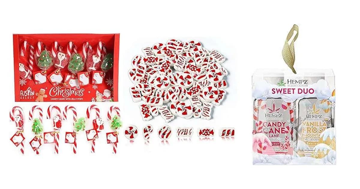 Image that represents the product page Candy Cane Gifts inside the category festivities.