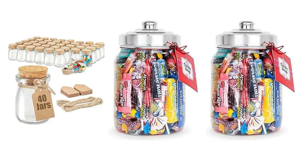 Image that represents the product page Candy Jar Gifts inside the category celebrations.