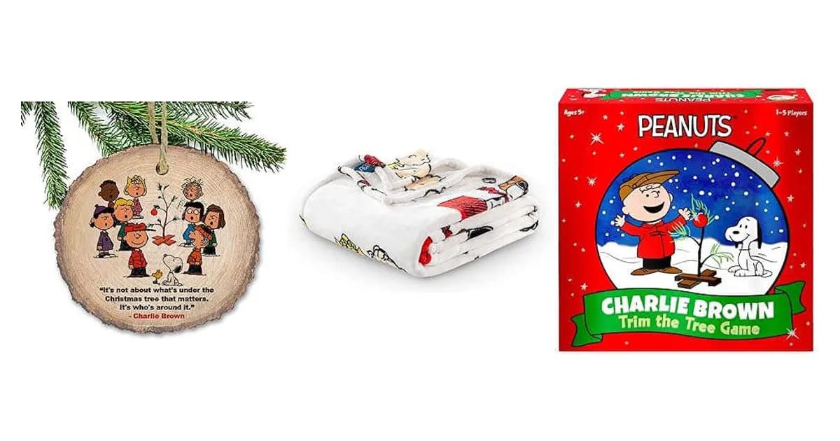 Image that represents the product page Charlie Brown Christmas Gifts inside the category festivities.