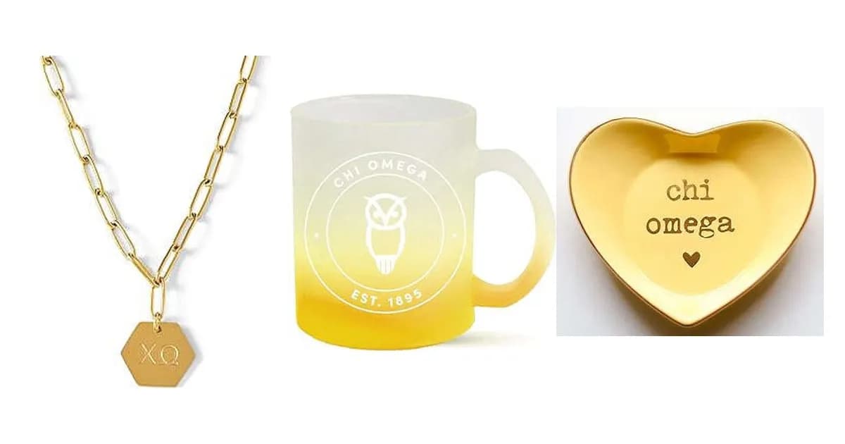 Image that represents the product page Chi Omega Gifts inside the category occasions.
