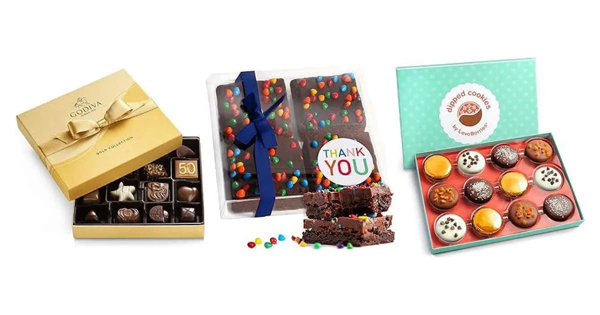 Image that represents the product page Chocolate Gifts For Teachers inside the category thanks.