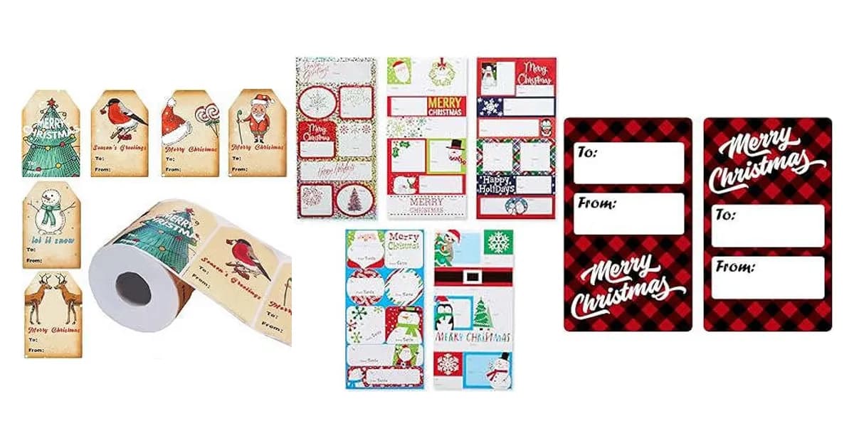 Image that represents the product page Christmas Labels For Gifts inside the category festivities.