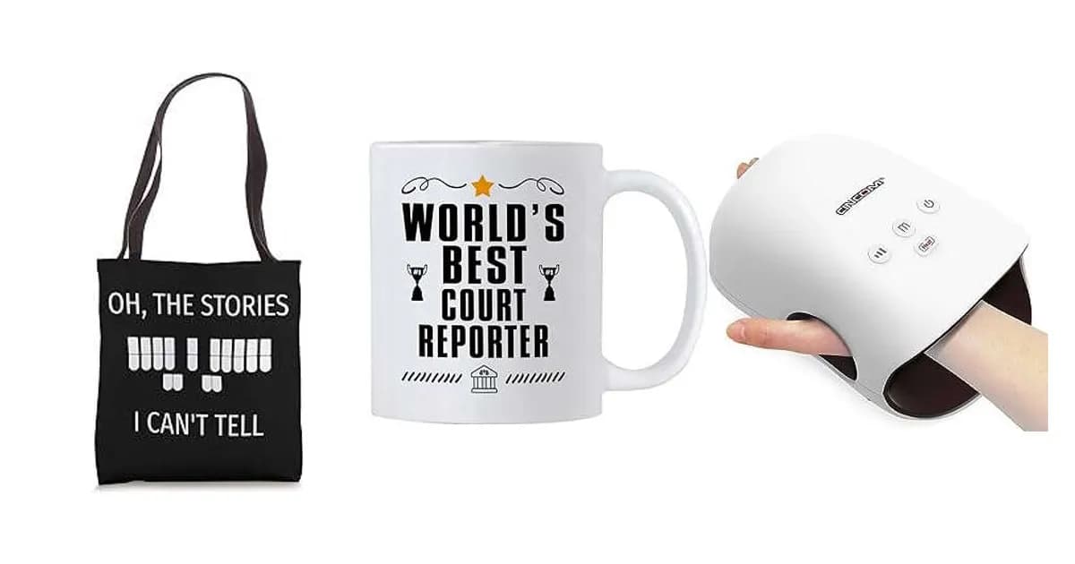 Image that represents the product page Court Reporter Gifts inside the category professions.
