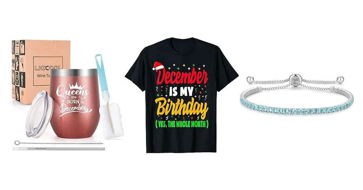 Image that represents the product page December Birthday Gifts inside the category festivities.