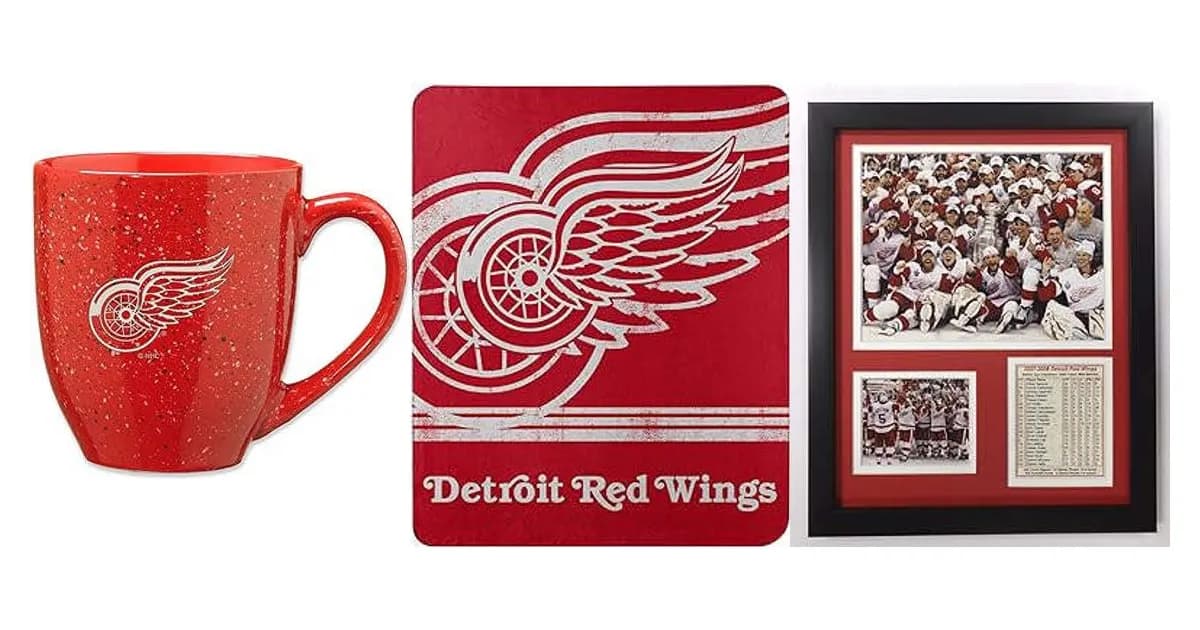 Image that represents the product page Detroit Red Wings Gifts inside the category hobbies.