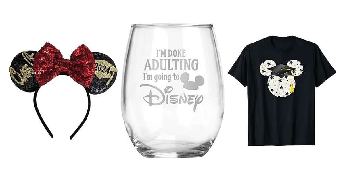 Image that represents the product page Disney Graduation Gifts inside the category celebrations.