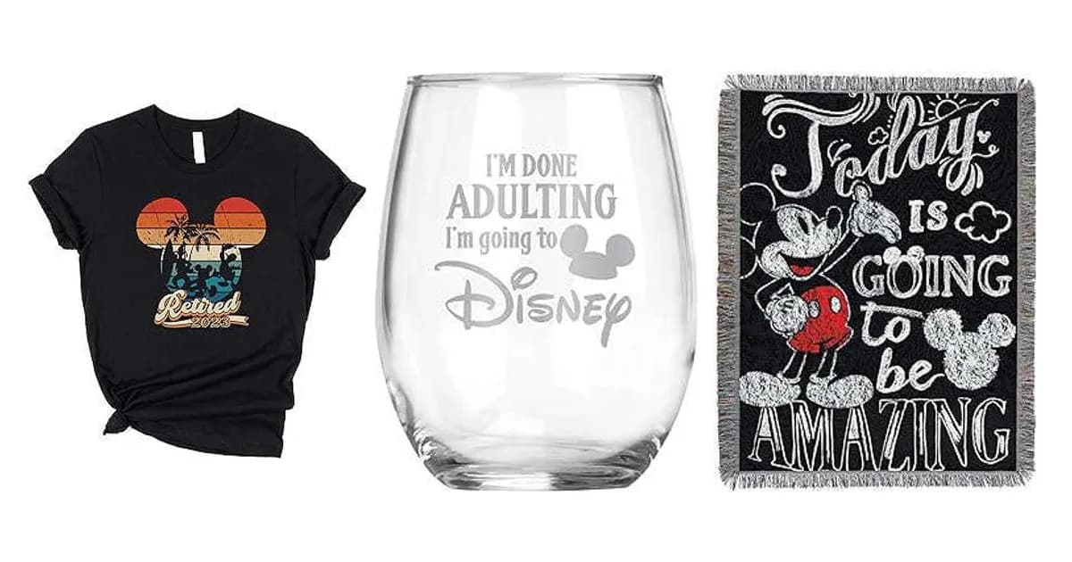 Image that represents the product page Disney Retirement Gifts inside the category celebrations.