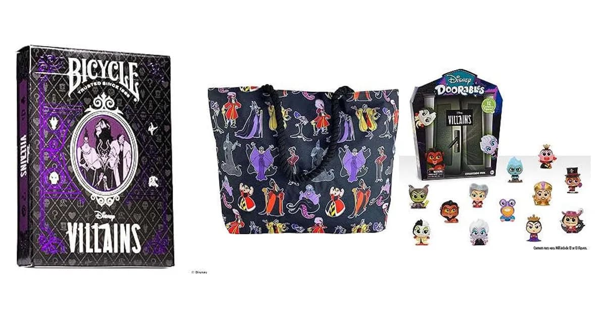 Image that represents the product page Disney Villain Gifts inside the category entertainment.