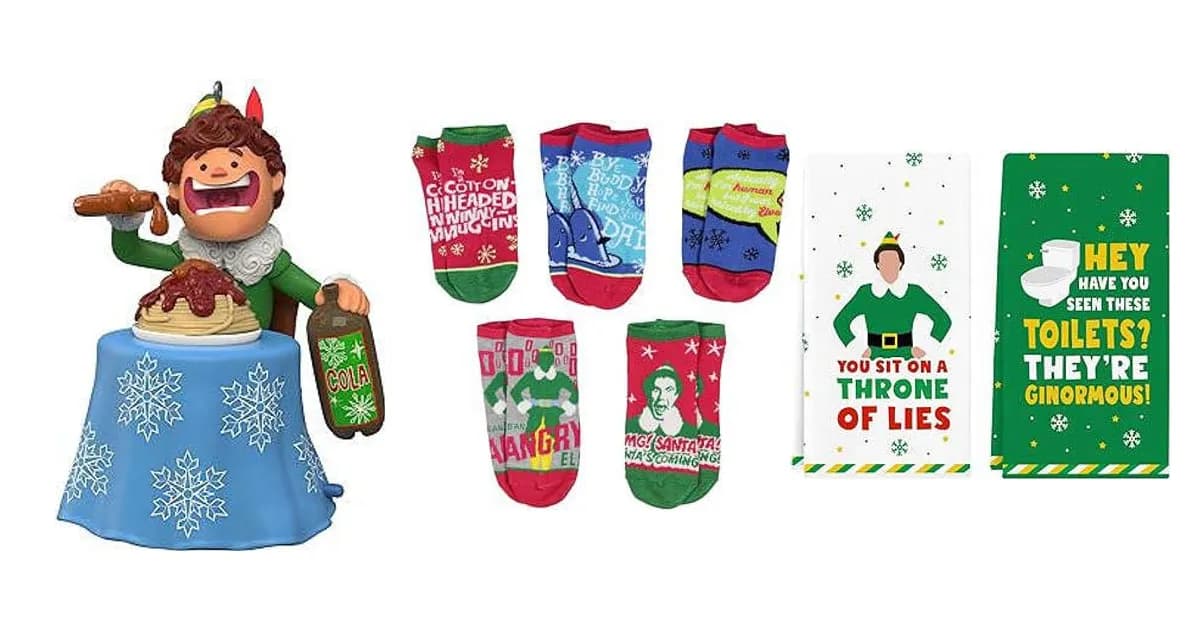 Image that represents the product page Elf Movie Gifts inside the category entertainment.