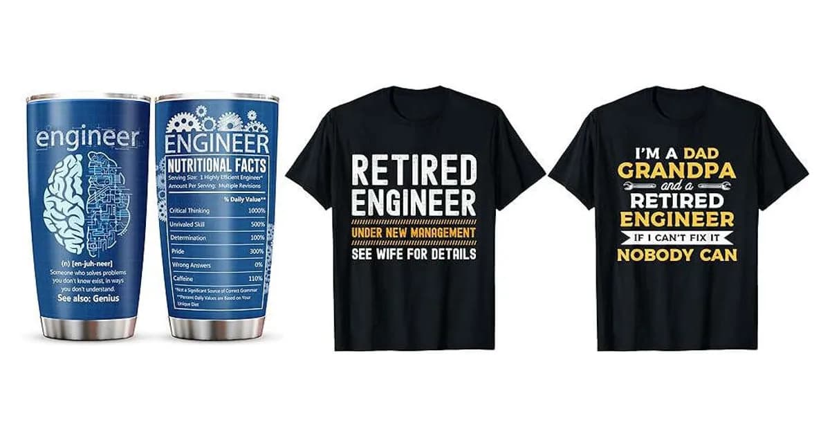 Image that represents the product page Engineer Retirement Gifts inside the category professions.