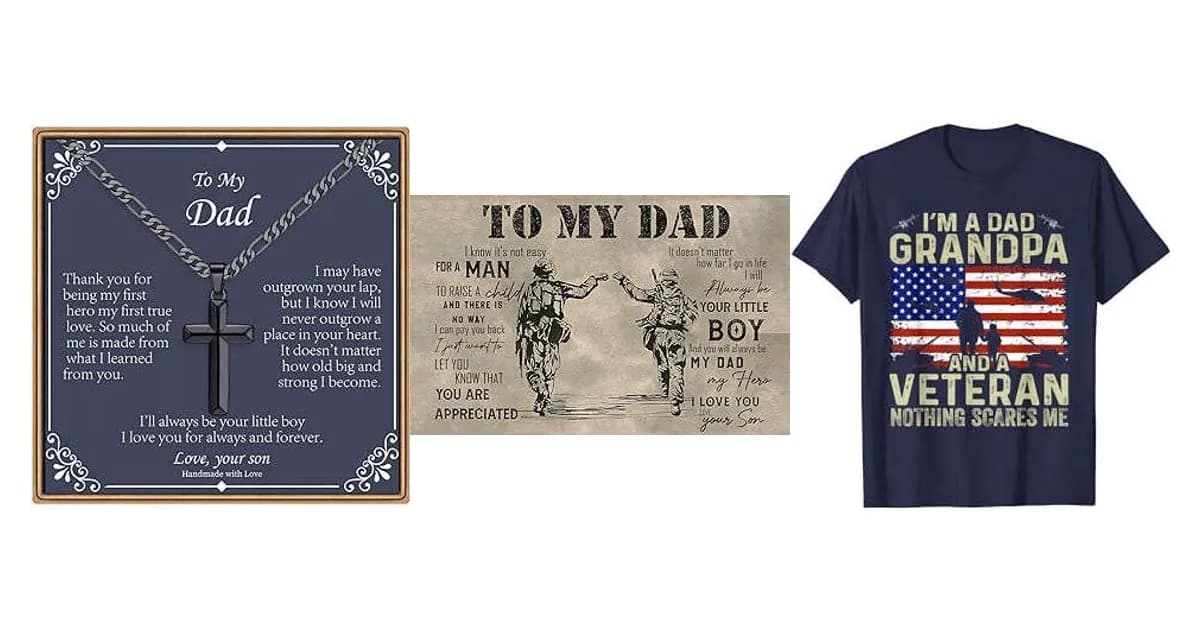 Image that represents the product page Father'S Day Gifts For Veterans inside the category celebrations.