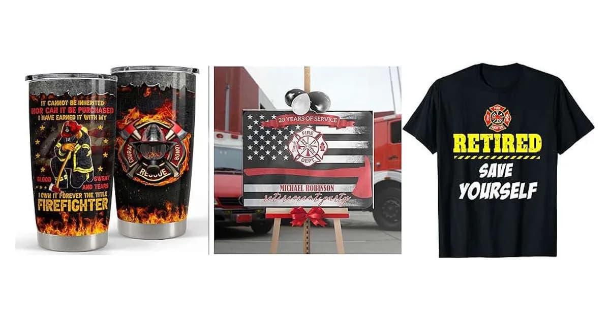 Image that represents the product page Fire Department Retirement Gifts inside the category professions.