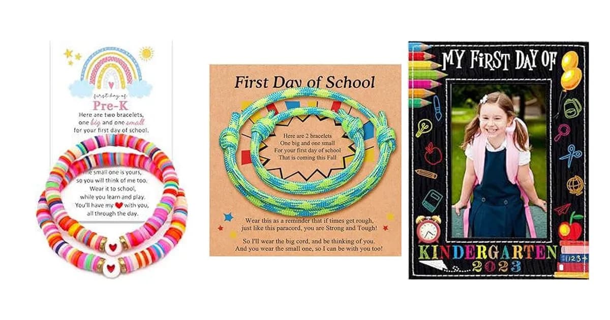 Image that represents the product page First Day Of Kindergarten Gifts inside the category celebrations.