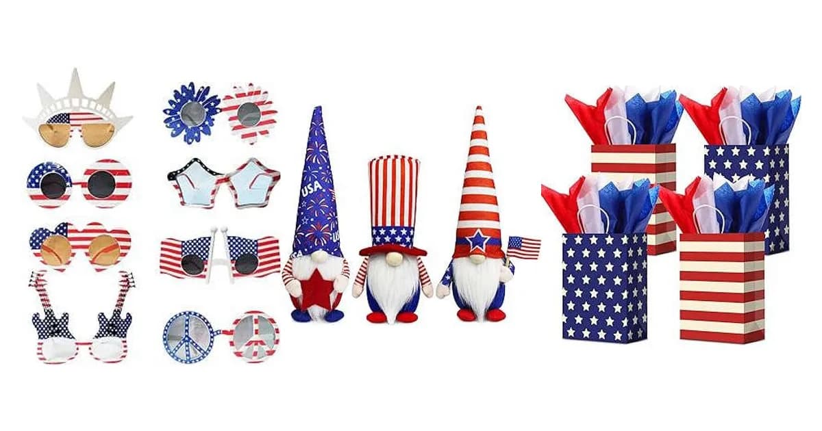 Image that represents the product page Fourth Of July Gifts inside the category festivities.
