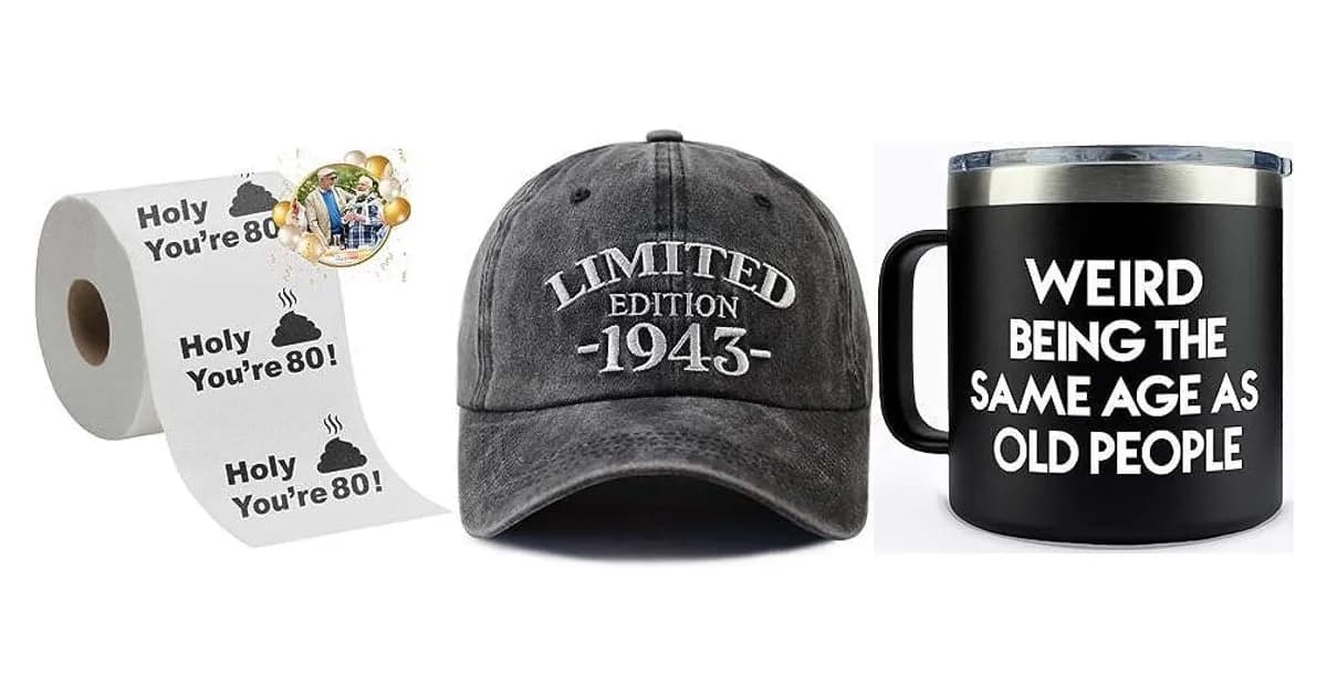 Funny 80th Birthday Gifts