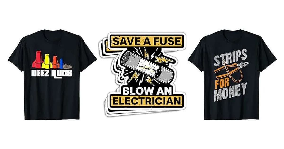 Image that represents the product page Funny Electrician Gifts inside the category professions.