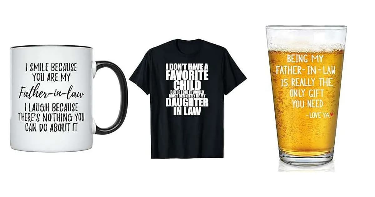 Image that represents the product page Funny Father In Law Gifts inside the category family.