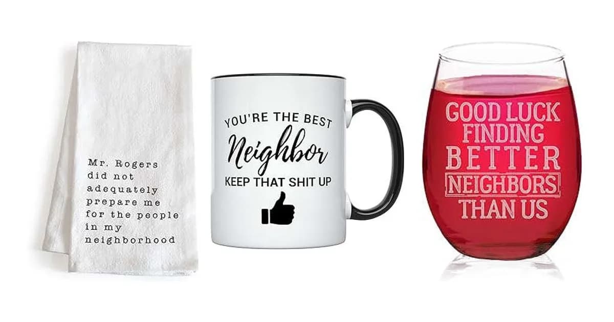 Image that represents the product page Funny Neighbor Gifts inside the category house.