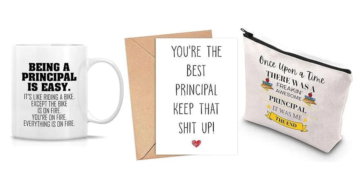 Image that represents the product page Funny Principal Gifts inside the category professions.