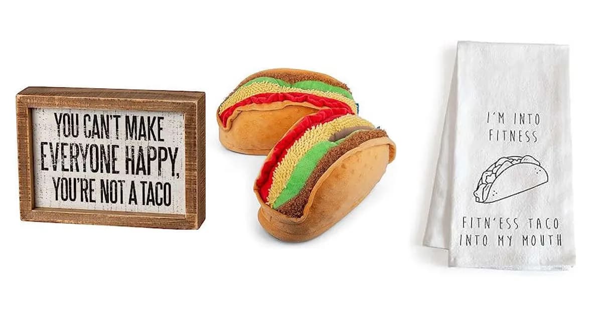 Image that represents the product page Funny Taco Gifts inside the category celebrations.