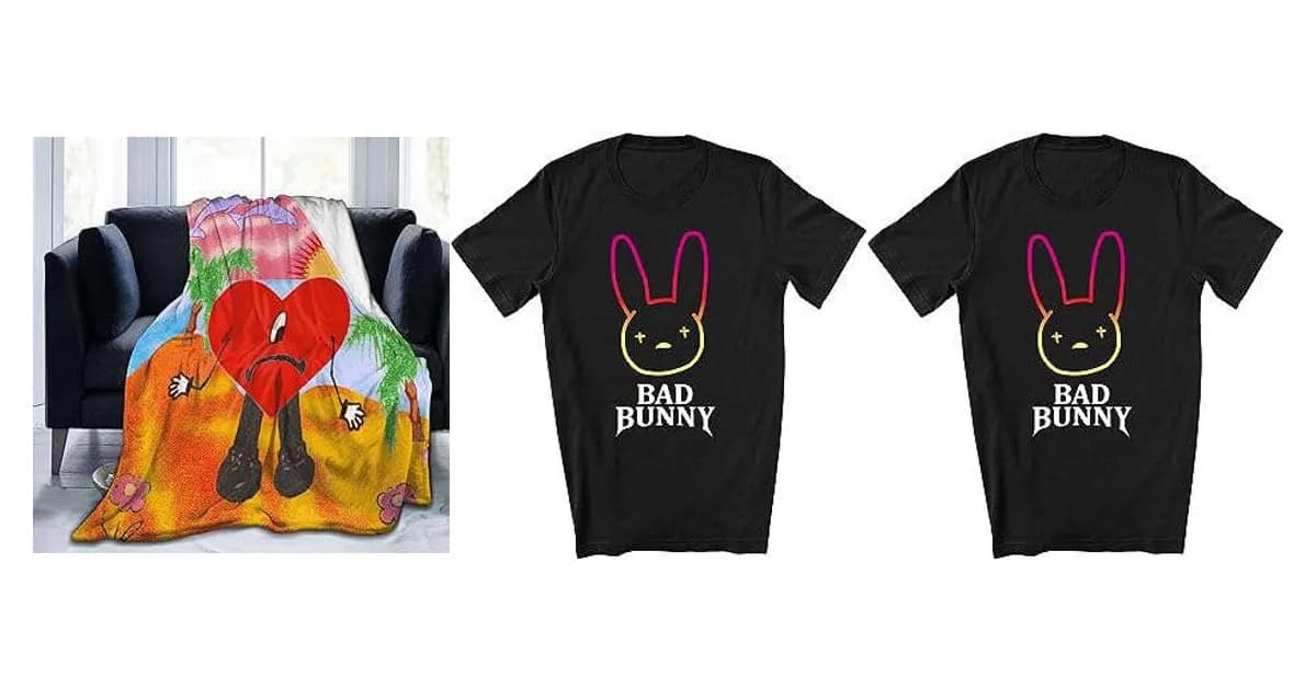 Image that represents the product page Gifts For Bad Bunny Fans inside the category music.