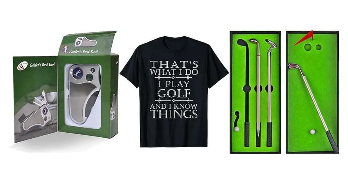 Image that represents the product page Gifts For Golfers Under $25 inside the category hobbies.