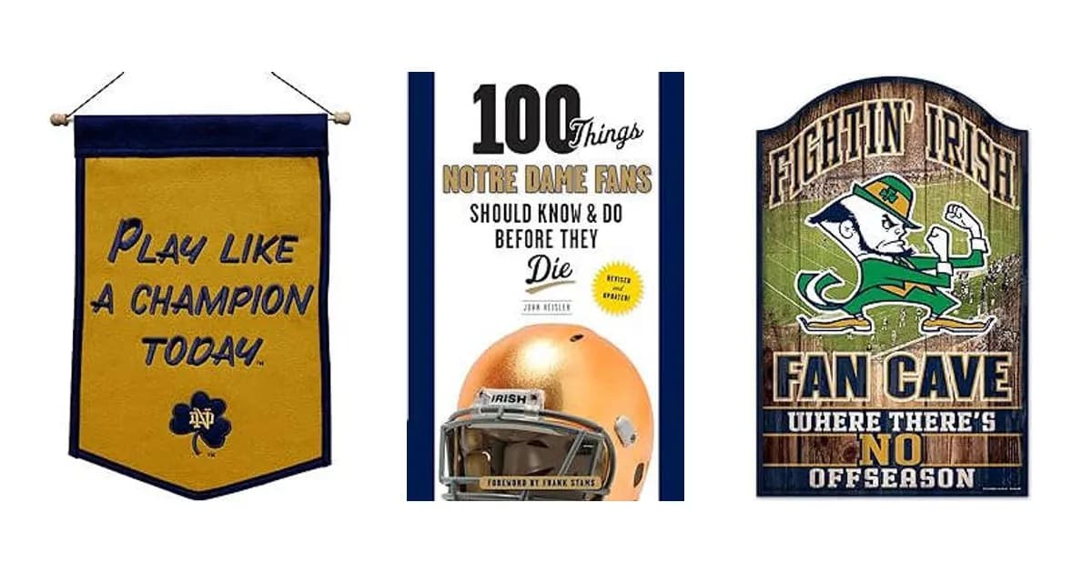Image that represents the product page Gifts For Notre Dame Fans inside the category celebrations.