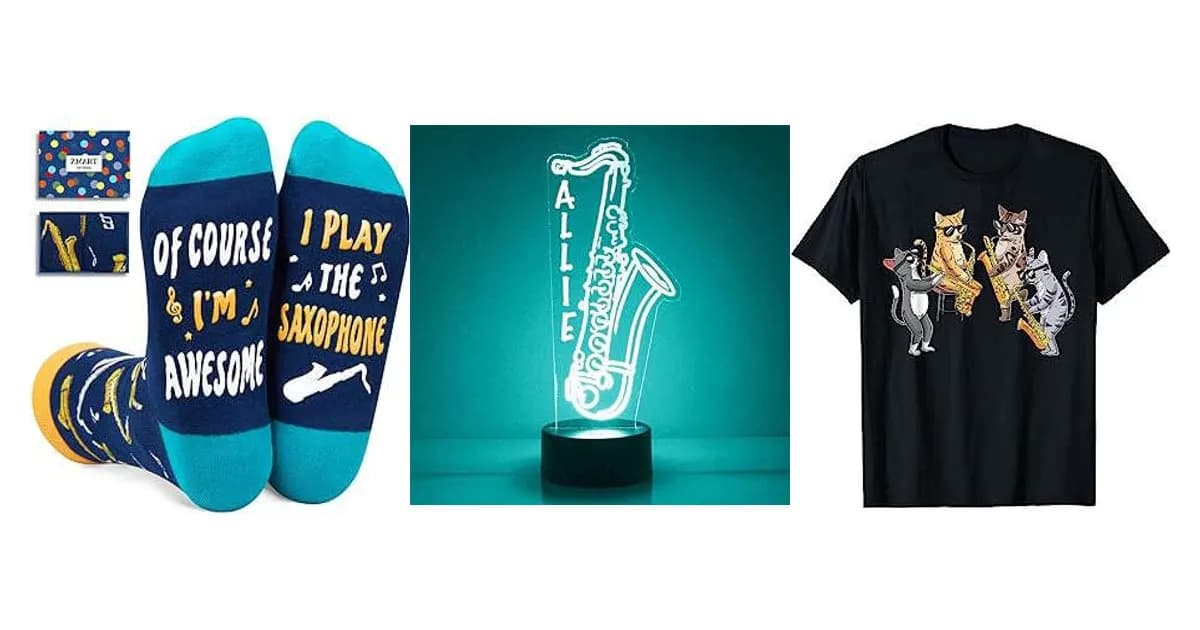 Image that represents the product page Gifts For Saxophone Players inside the category music.