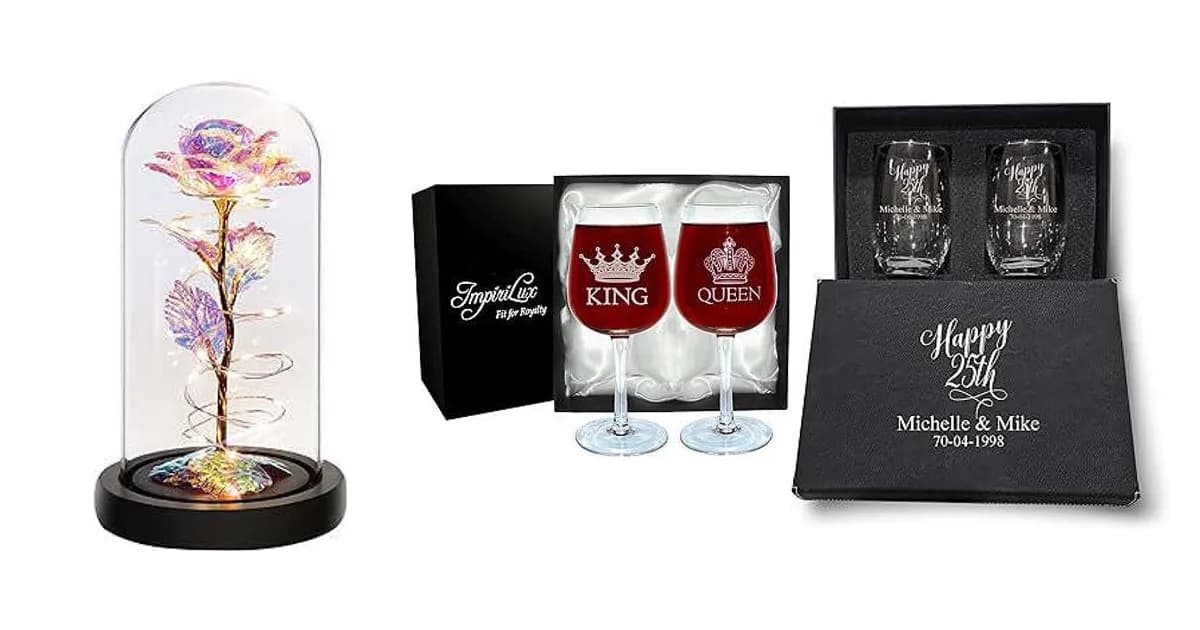 Image that represents the product page Glass Anniversary Gifts inside the category celebrations.