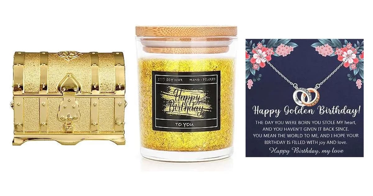 Image that represents the product page Golden Birthday Gifts inside the category celebrations.