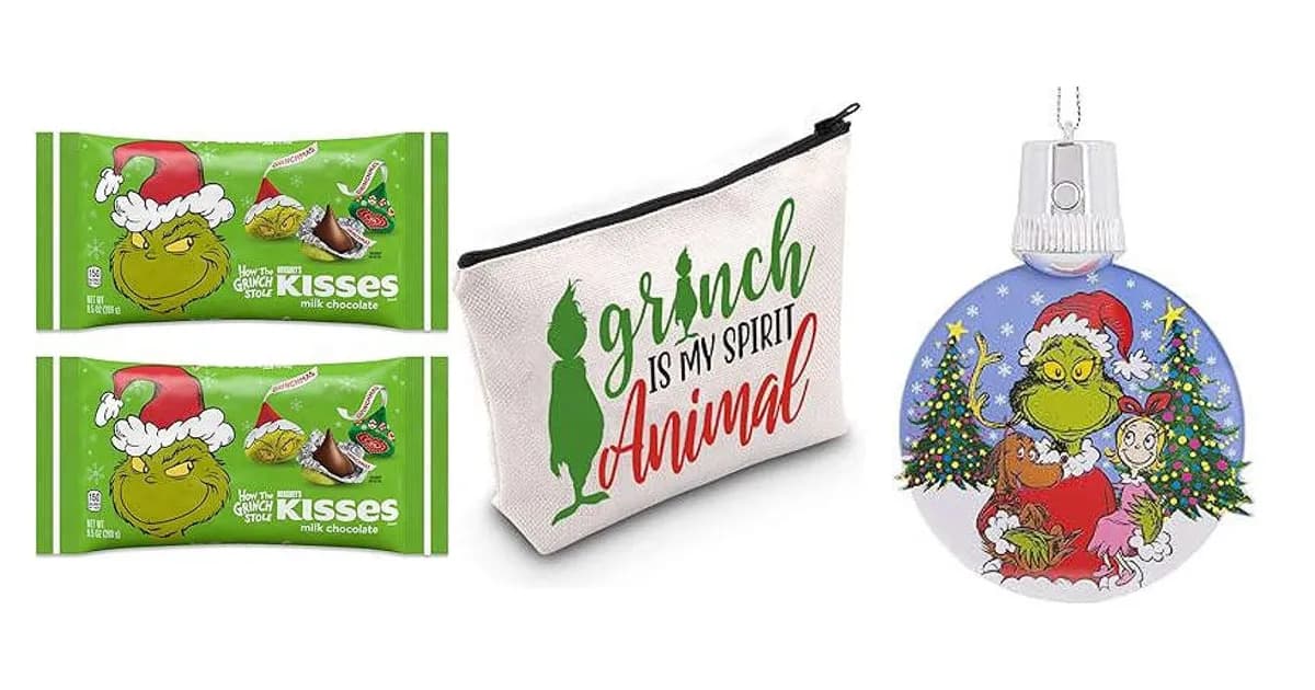 Image that represents the product page Grinch Gifts inside the category festivities.