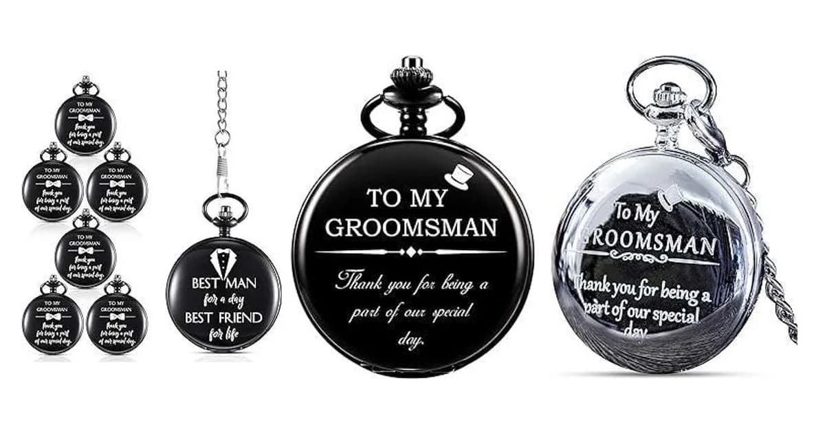 Image that represents the product page Groomsmen Gifts Pocket Watches inside the category accessories.