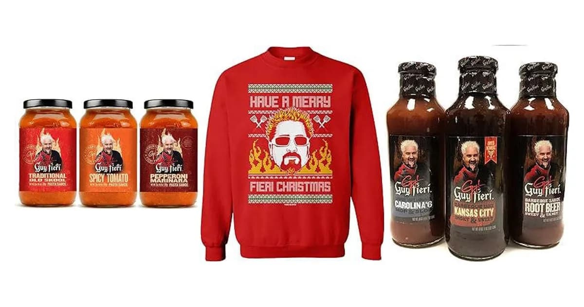 Image that represents the product page Guy Fieri Gifts inside the category entertainment.