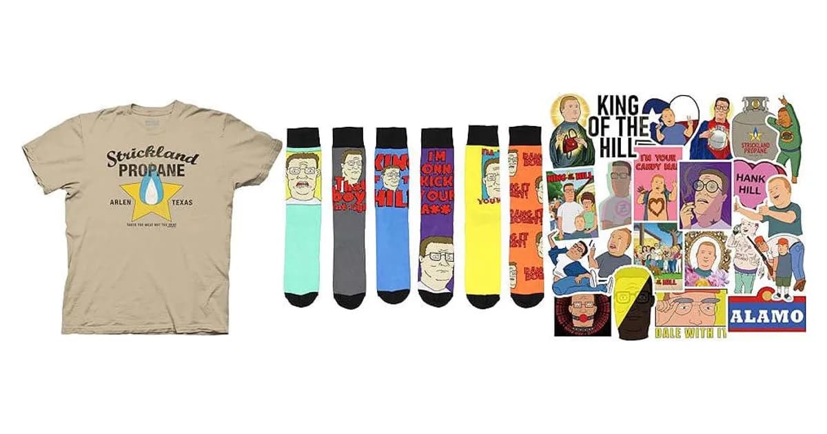 Image that represents the product page King Of The Hill Gifts inside the category entertainment.