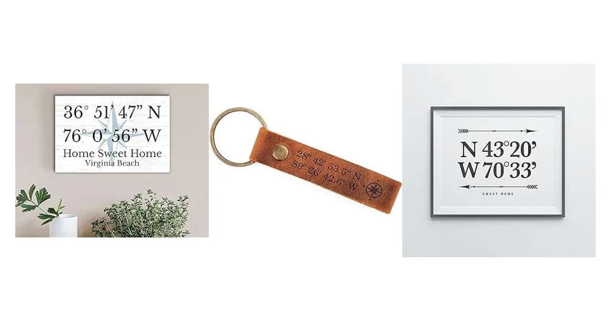 Image that represents the product page Latitude Longitude Gifts inside the category accessories.