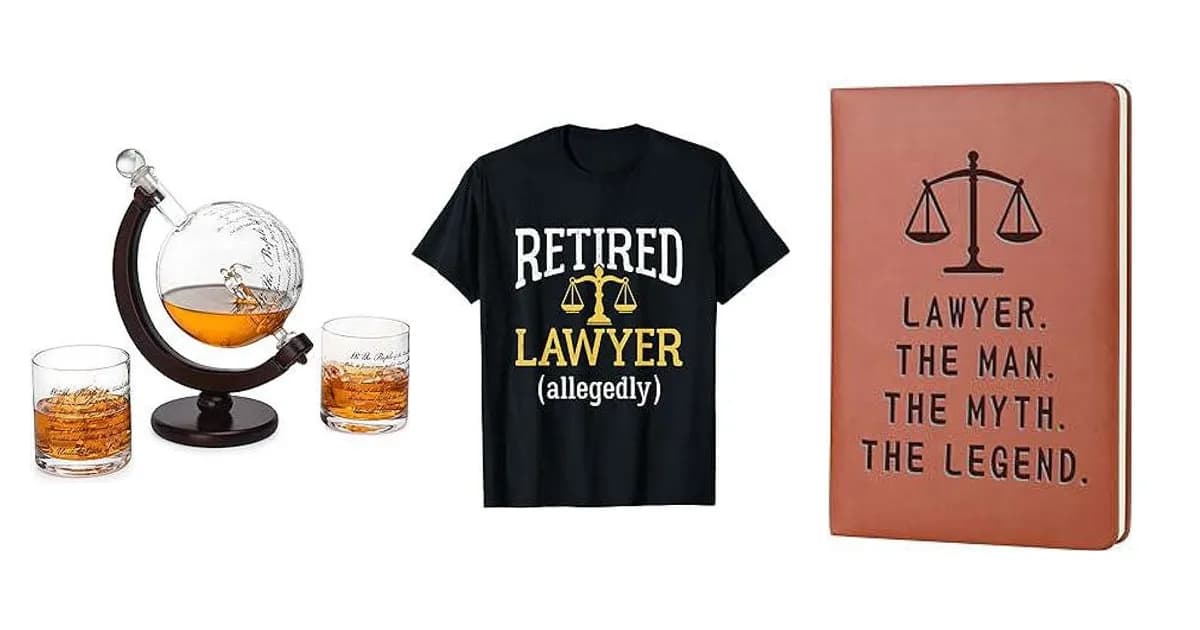 Image that represents the product page Lawyer Retirement Gifts inside the category professions.